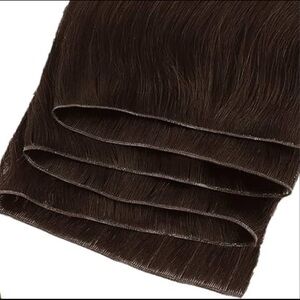 22 inch invisible Luxurious Brown Hair Extension weft